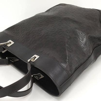 Gucci Bit Layout Tote Bag Leather Black — view 3