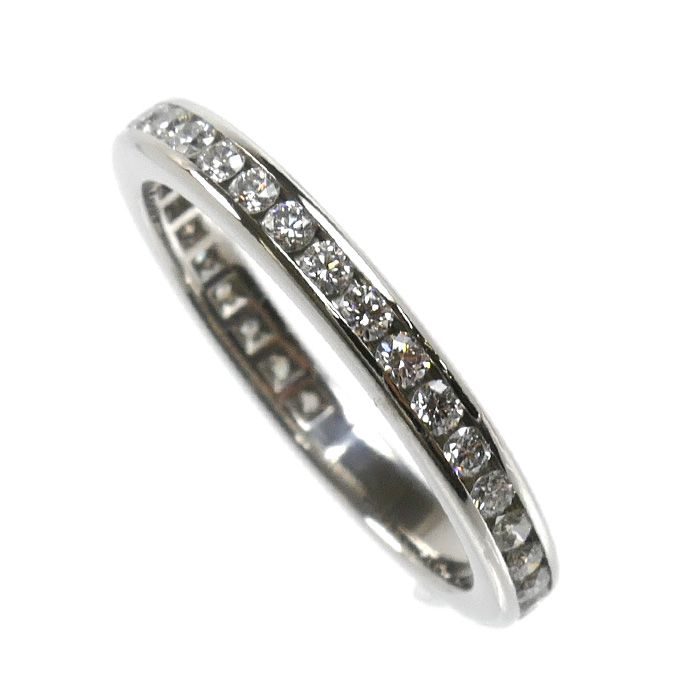 Tiffany & Co Platinum Full Eternity Channel Setting Ring Diamond — view 2