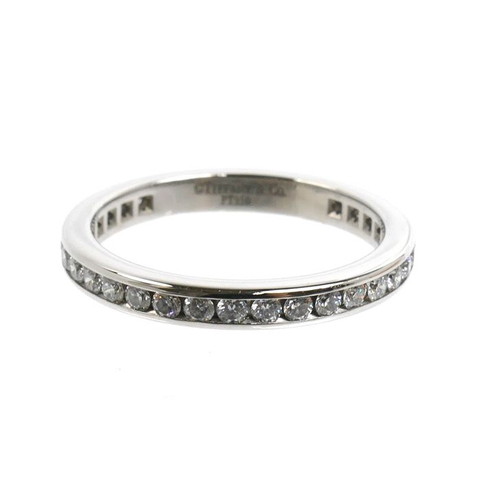 Tiffany & Co Platinum Full Eternity Channel Setting Ring Diamond — view 3