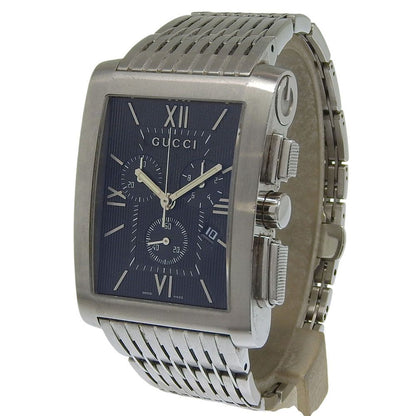 Gucci Metro Stainless Steel Quartz Chronograph Black Dial Watch — view 2