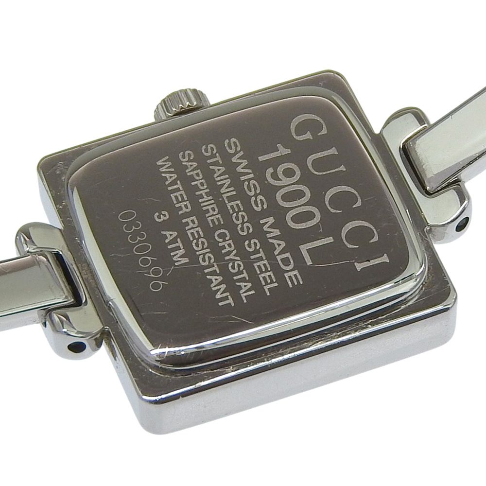 Gucci Stainless Steel Quartz Analog Display Black Dial Watch — view 5