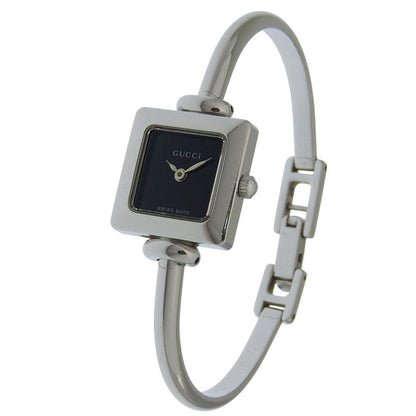 Gucci Stainless Steel Quartz Analog Display Black Dial Watch — view 2