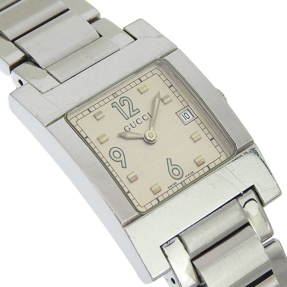 Gucci Stainless Steel Quartz Analog Display Silver Dial Watch — view 3