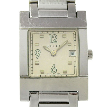 Gucci Stainless Steel Quartz Analog Display Silver Dial Watch
