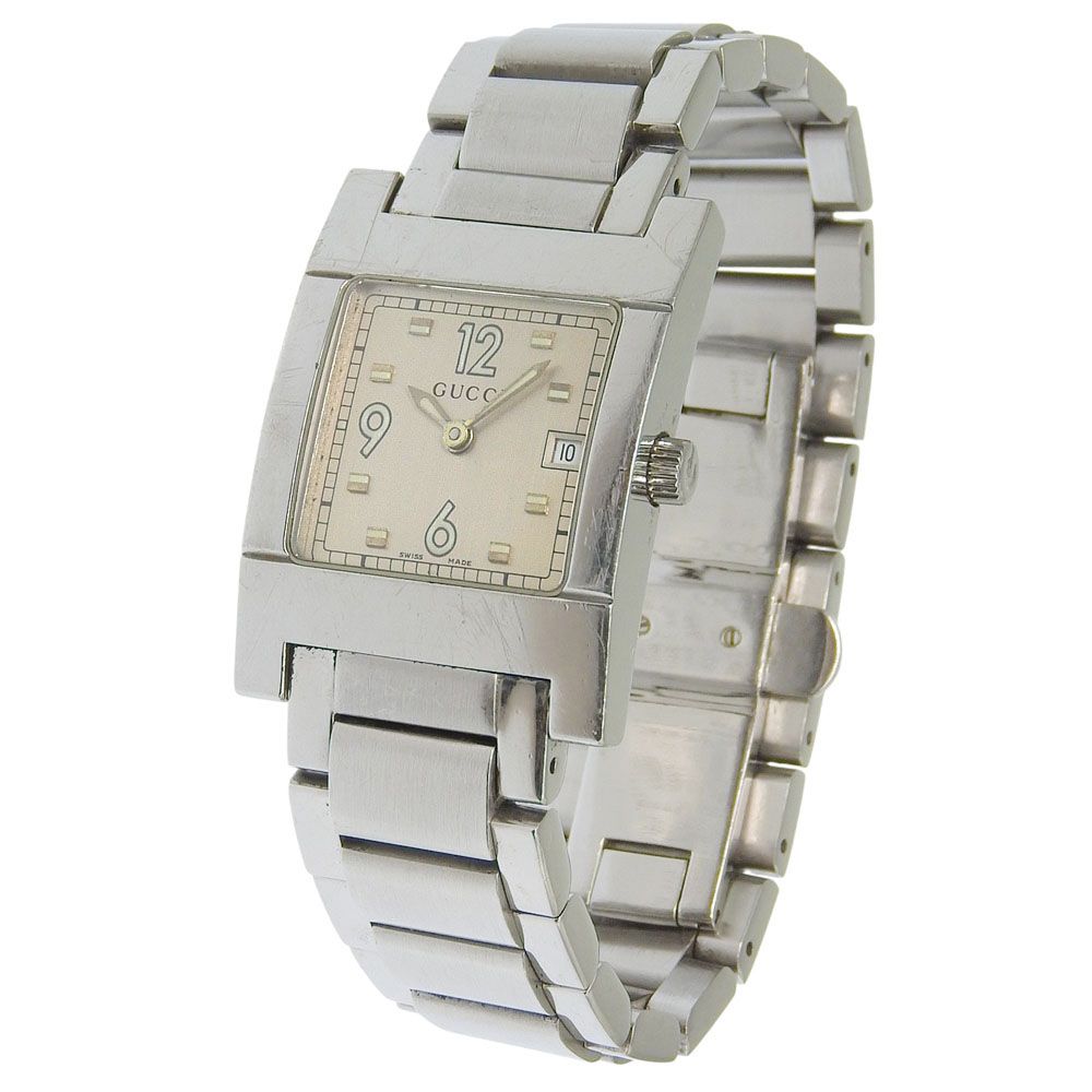Gucci Stainless Steel Quartz Analog Display Silver Dial Watch — view 2