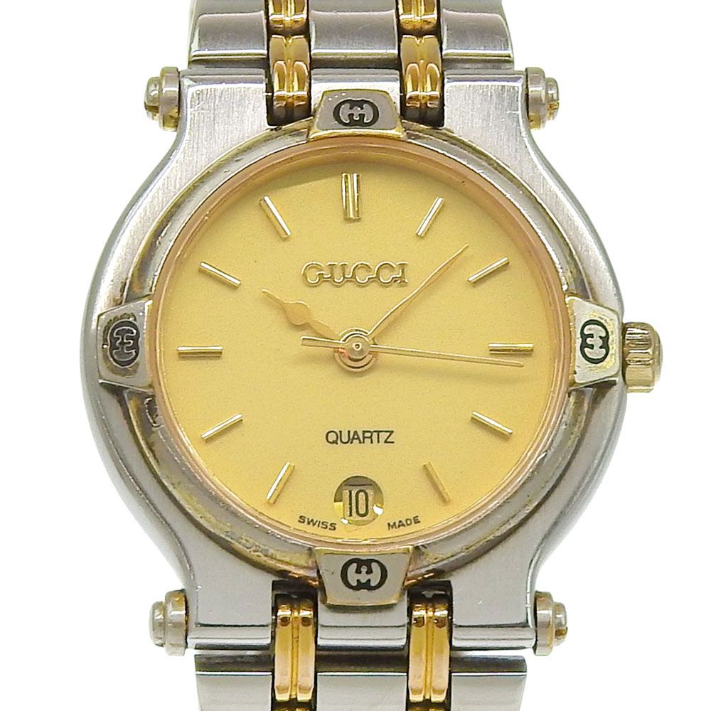 Gucci Stainless Steel Quartz Analog Display Ivory Dial Watch