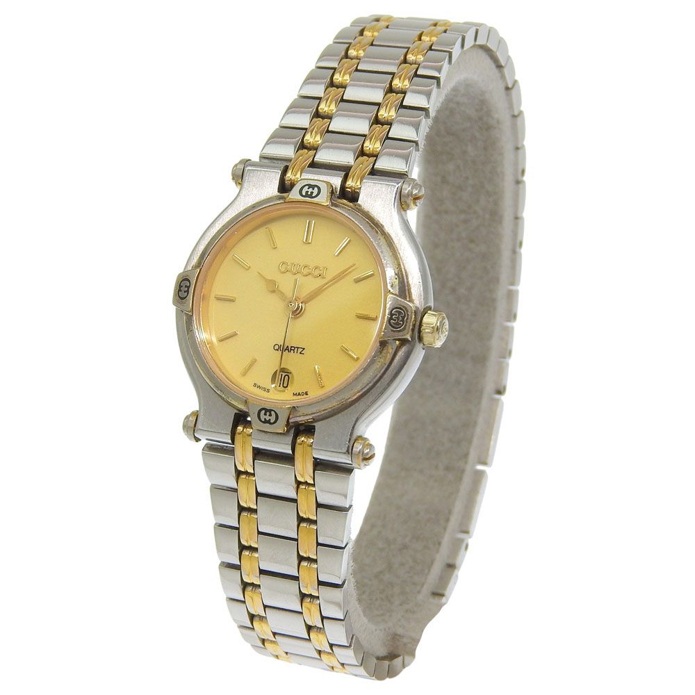 Gucci Stainless Steel Quartz Analog Display Ivory Dial Watch — view 2