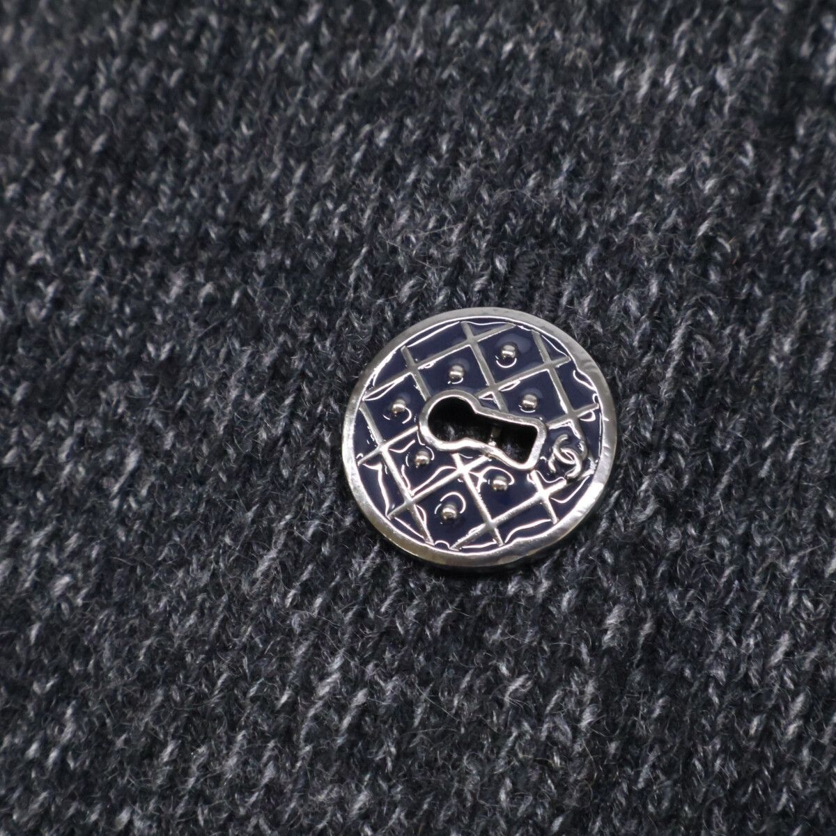Chanel Cashmere Back Button Knit Sweater 42 — view 6