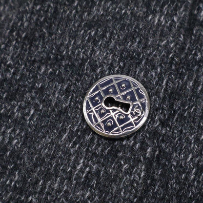Chanel Cashmere Back Button Knit Sweater 42 — view 6