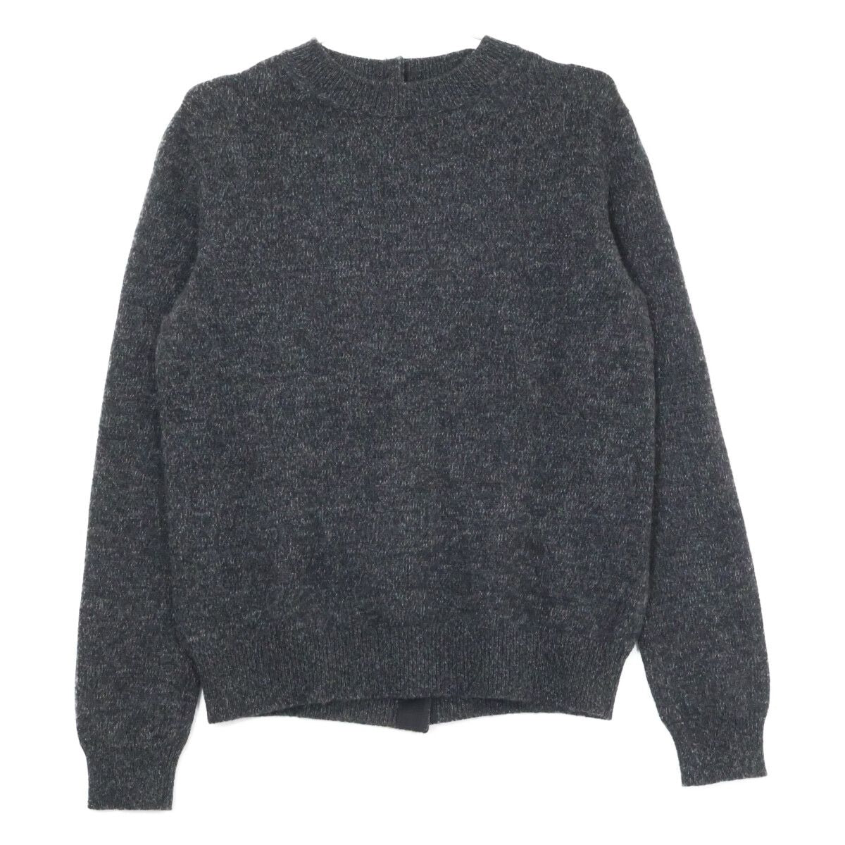 Chanel Cashmere Back Button Knit Sweater 42
