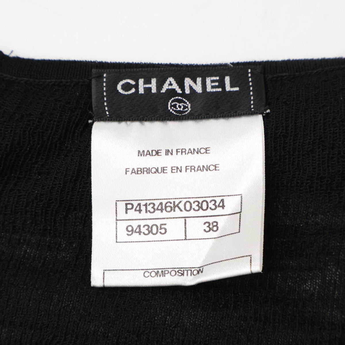 Chanel Back CC Logo Button Knit Sweater 38 — view 4