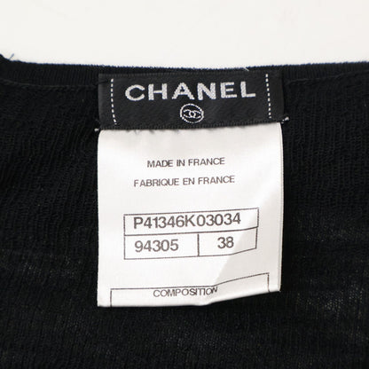 Chanel Back CC Logo Button Knit Sweater 38 — view 4
