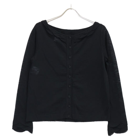 Chanel Back CC Logo Button Knit Sweater 38