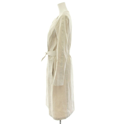 Celine Color Coat Outer Ribbon Belt Macadam Chain 38 Ivory 2 YT — view 2