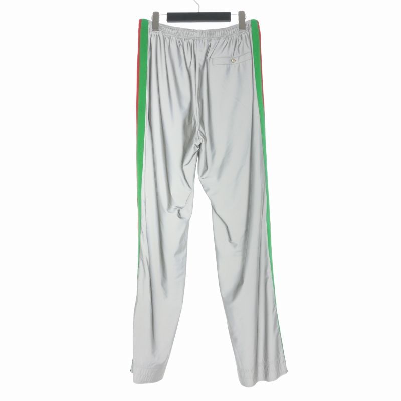 Gucci Side Line Reflector Pants Easy M Silver — view 2