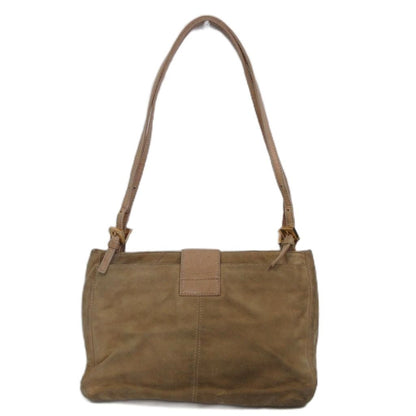 Fendi Vintage Mamma Bucket Shoulder Bag Suede Beige — view 2