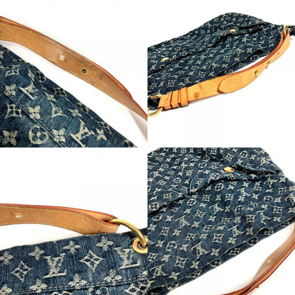 Louis Vuitton Shoulder Bag Daily GM Monogram Denim Canvas Blue — view 8
