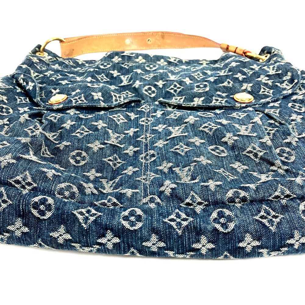Louis Vuitton Shoulder Bag Daily GM Monogram Denim Canvas Blue — view 3