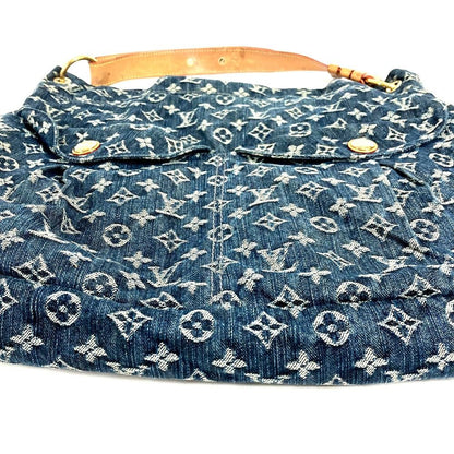 Louis Vuitton Shoulder Bag Daily GM Monogram Denim Canvas Blue — view 3