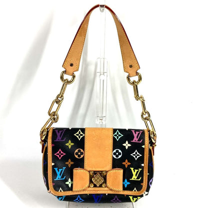 Louis Vuitton Shoulder Bag Patti Monogram Multicolor Canvas Noir Black