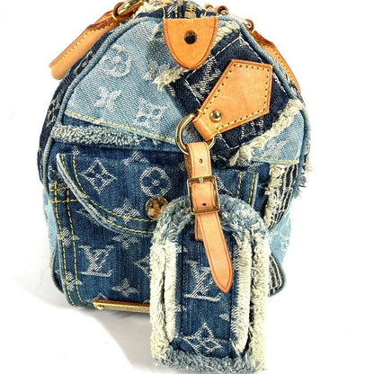 Louis Vuitton Handbag Patchwork Speedy 30 Monogram Denim Canvas Blue — view 4