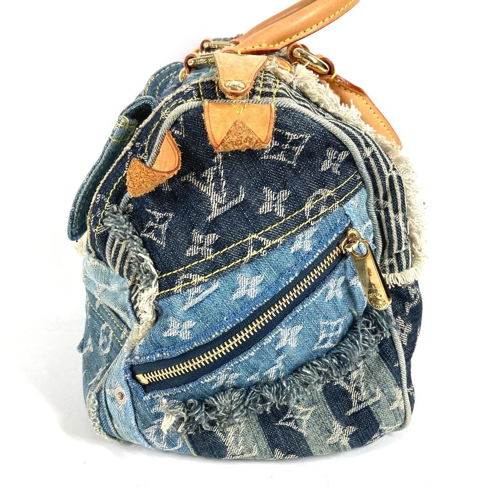Louis Vuitton Handbag Patchwork Speedy 30 Monogram Denim Canvas Blue — view 3