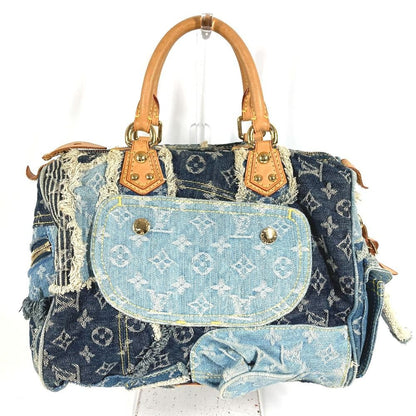 Louis Vuitton Handbag Patchwork Speedy 30 Monogram Denim Canvas Blue — view 2
