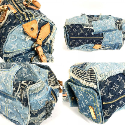 Louis Vuitton Handbag Patchwork Speedy 30 Monogram Denim Canvas Blue — view 7