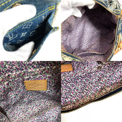 Louis Vuitton Handbag Patchwork Speedy 30 Monogram Denim Canvas Blue — view 8