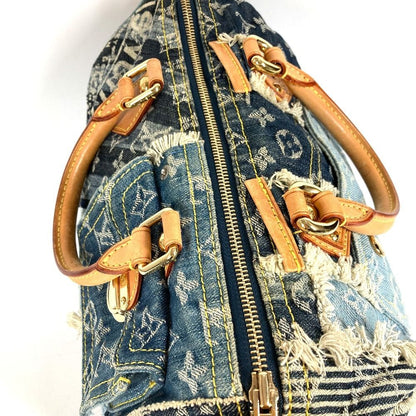 Louis Vuitton Handbag Patchwork Speedy 30 Monogram Denim Canvas Blue — view 5