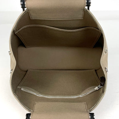 Hermes PM 2-Way Handbag Toile Officier Brown — view 8