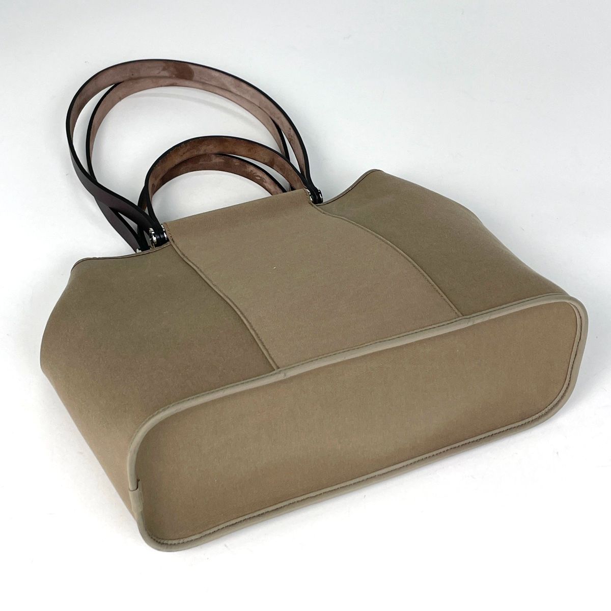 Hermes PM 2-Way Handbag Toile Officier Brown — view 2