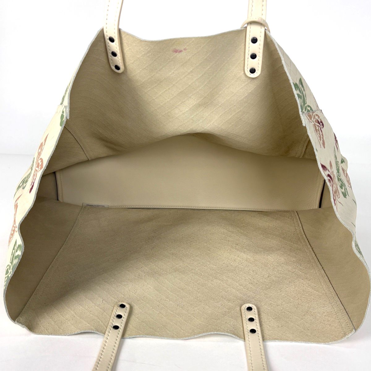 Bottega Veneta Intreccio Mirage Tote Bag Papillon Butterfly Leather Beige — view 8