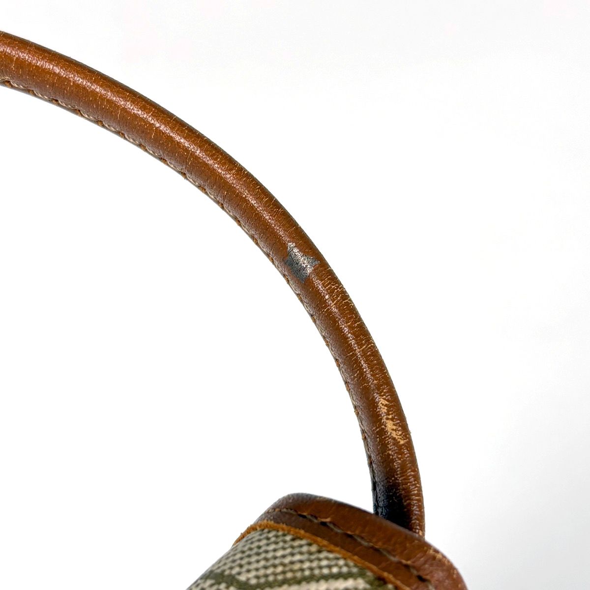 Dior Honeycomb Pattern Shoulder Bag Pochette Beige Brown — view 6