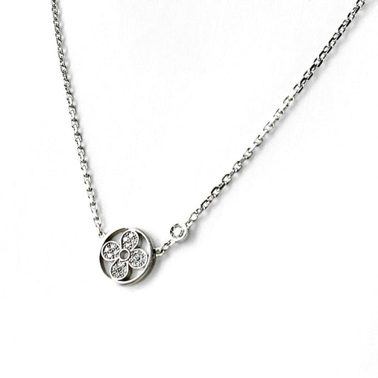 Louis Vuitton Idylle Blossom Necklace Pave Diamond Pendant