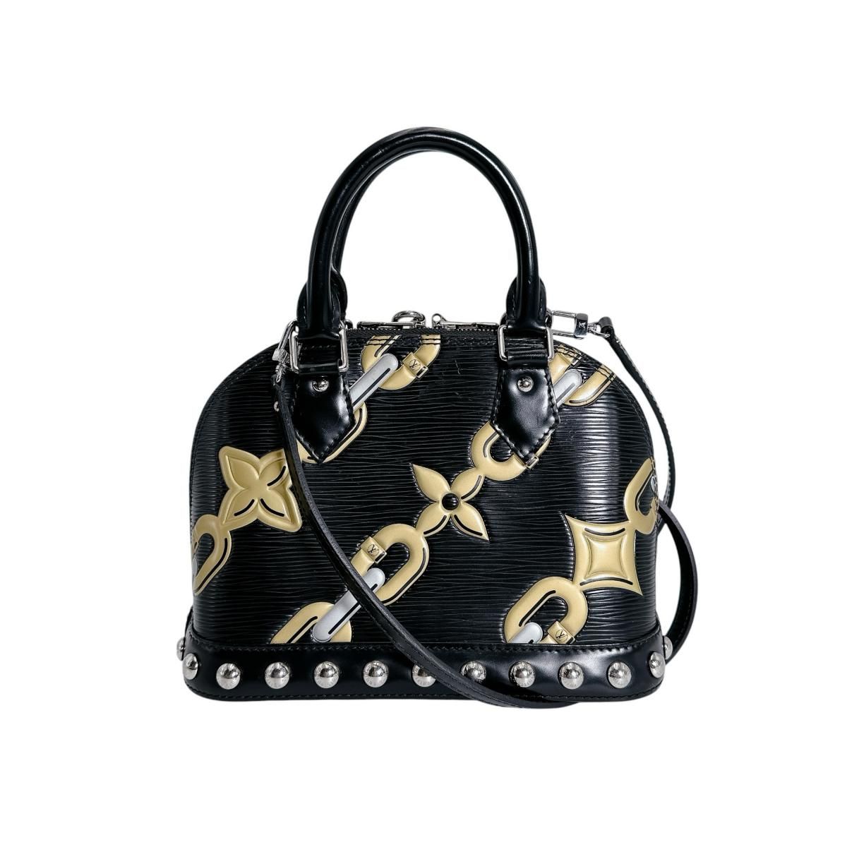 Louis Vuitton Epi Chain Pattern Alma BB Shoulder Bag Noir Collection — view 2