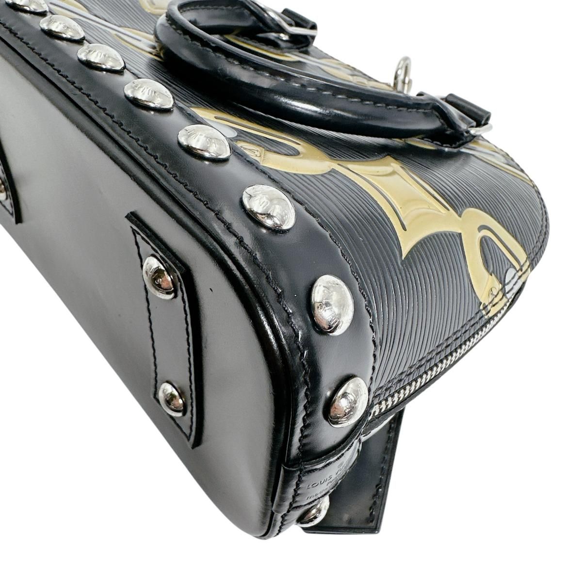 Louis Vuitton Epi Chain Pattern Alma BB Shoulder Bag Noir Collection — view 5