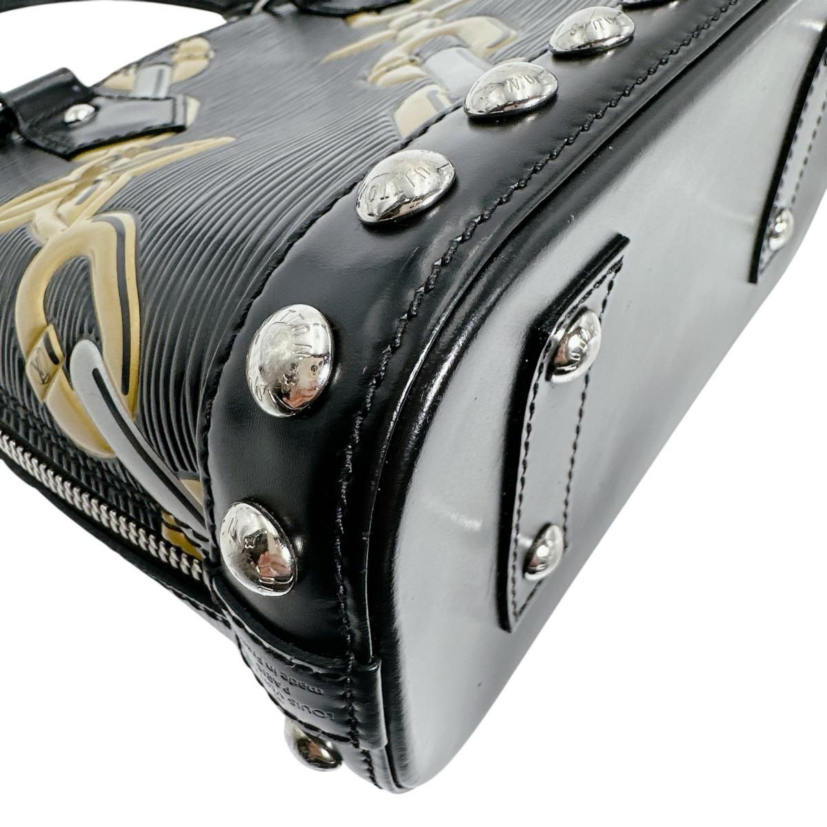 Louis Vuitton Epi Chain Pattern Alma BB Shoulder Bag Noir Collection — view 8