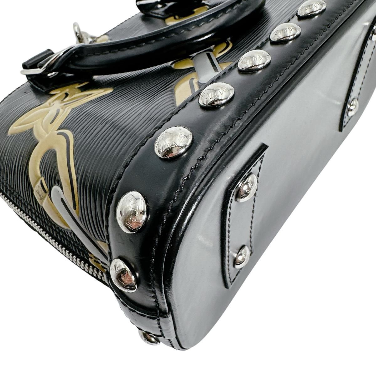 Louis Vuitton Epi Chain Pattern Alma BB Shoulder Bag Noir Collection — view 6