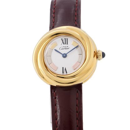 Cartier Must Trinity Vermeil Watch White Dial Quartz