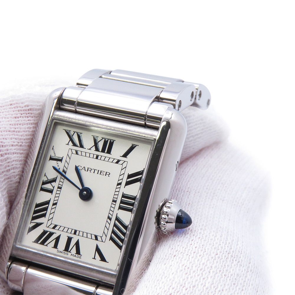 Cartier Tank Must SM Watch Silver Dial Quartz — view 4
