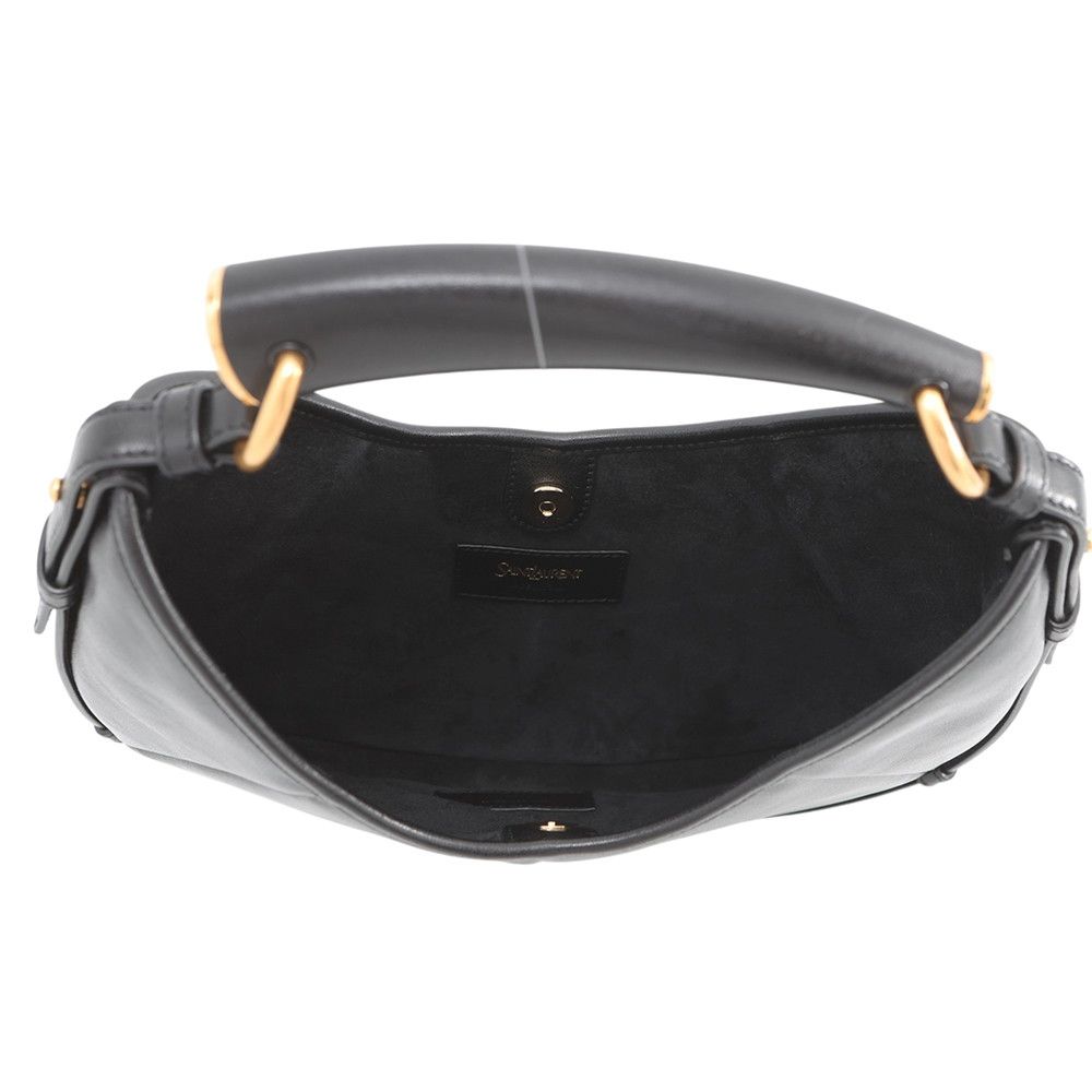 Saint Laurent Paris Handbag Mombasa Small Calf Leather Black — view 5