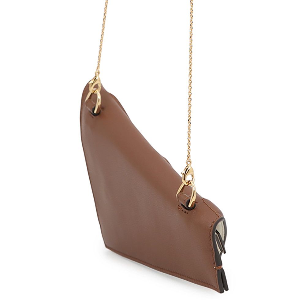 Fendi Chain Shoulder Pouch Flip Nano Leather Pochette — view 2