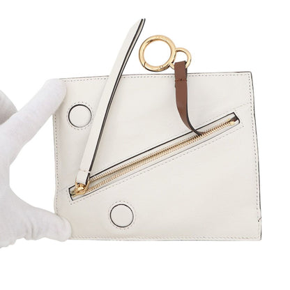 Fendi Chain Shoulder Pouch Flip Nano Leather Pochette — view 5