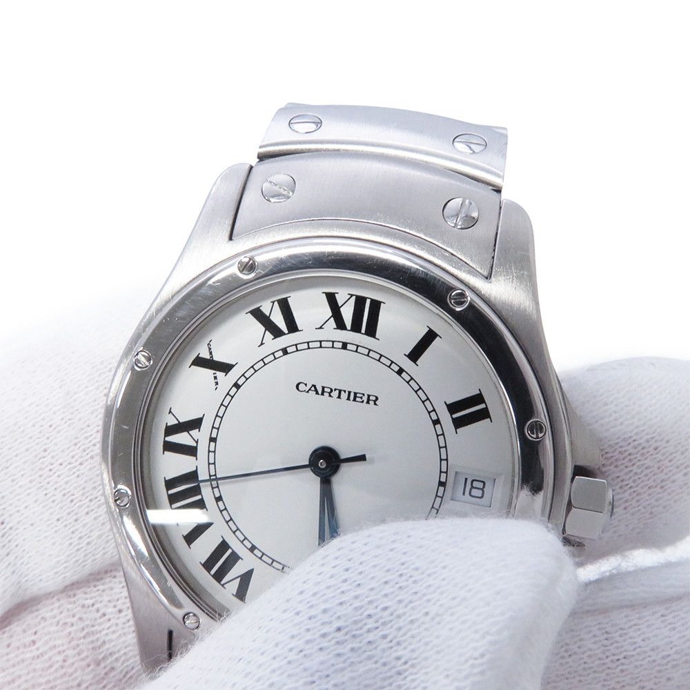 Cartier Santos Ronde LM Watch White Dial — view 4