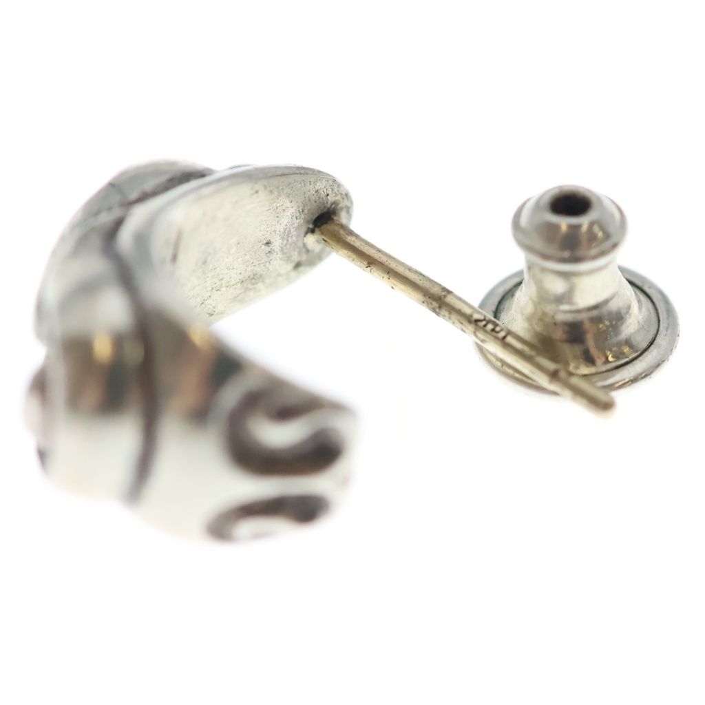 Chrome Hearts Carved Teardrop Earrings Silver — view 6