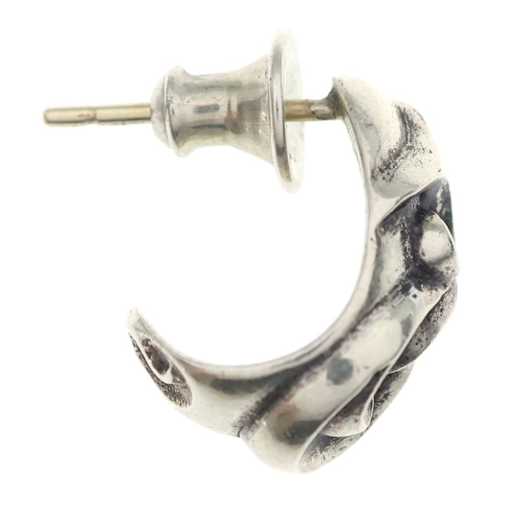 Chrome Hearts Carved Teardrop Earrings Silver — view 4