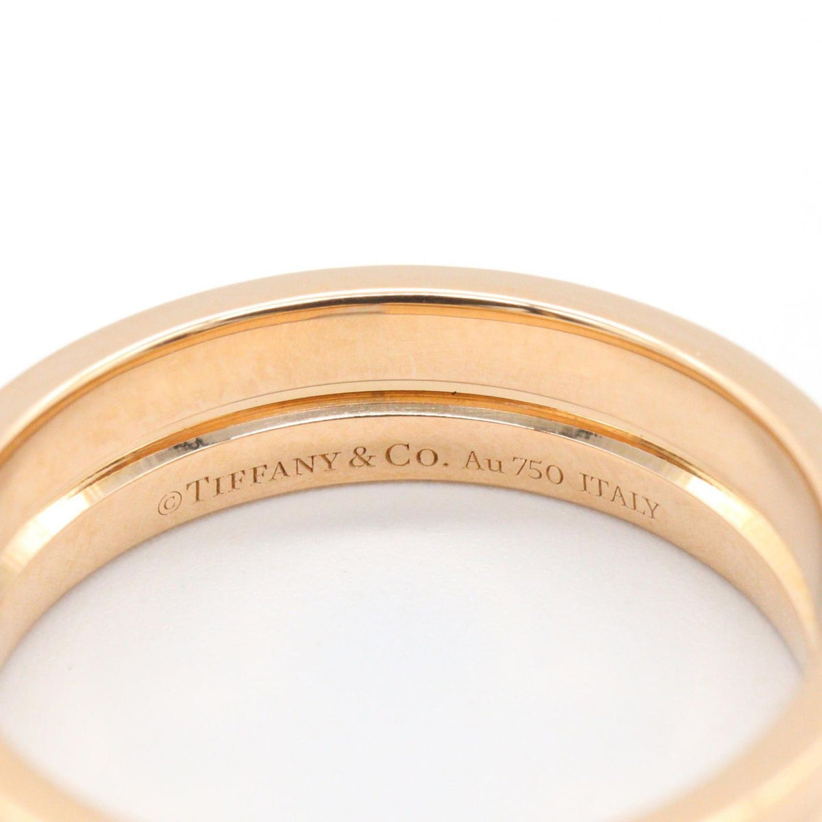 Tiffany & Co Ring T Modern Key Diamond 18K Pink Gold — view 4