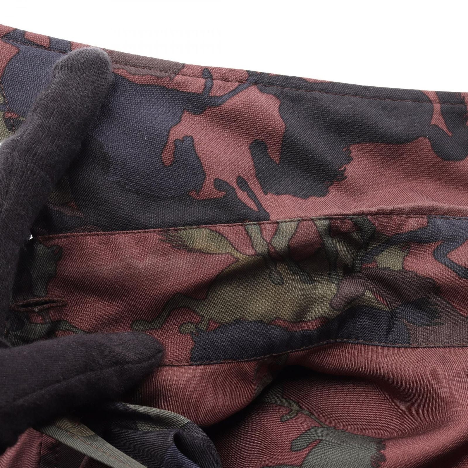 Hermes Horse All Over Pattern Long Sleeve Silk Shirt — view 7