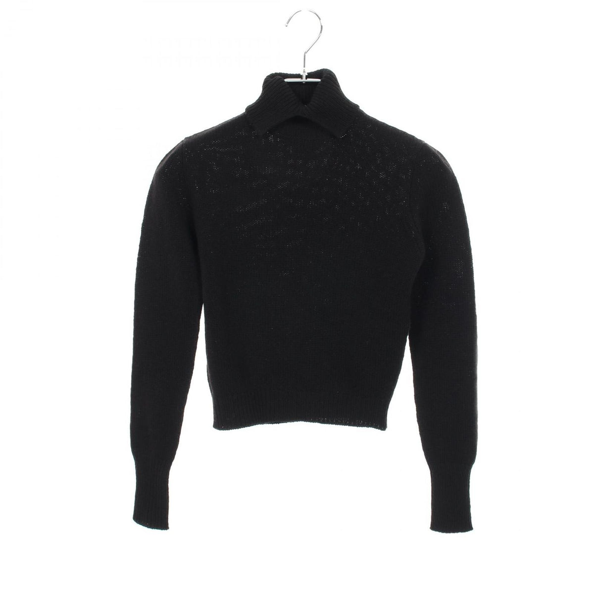 Prada Knit Turtleneck Black Wool Sweater